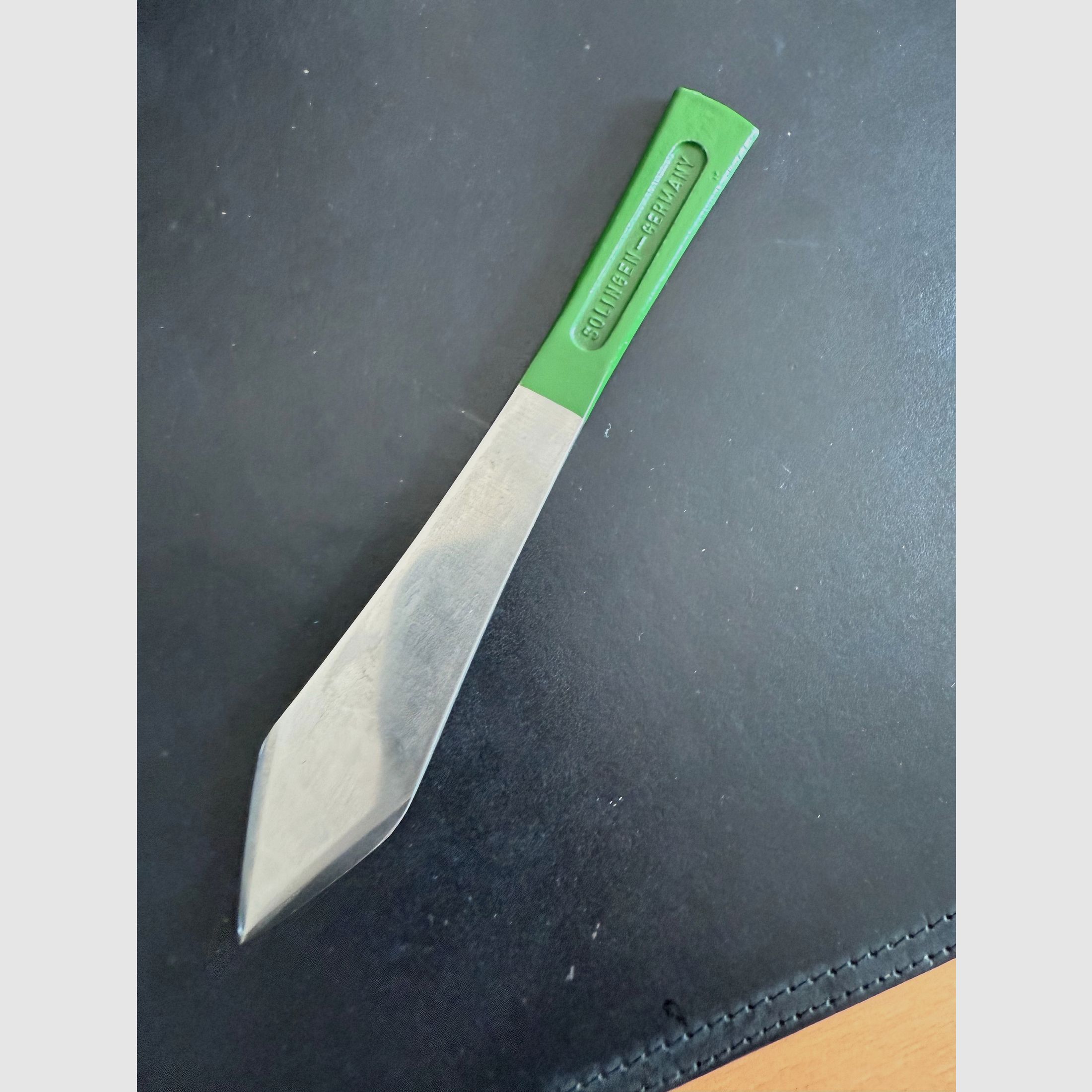 Wurfmesser Rotpunkt mit Leder Tasche 