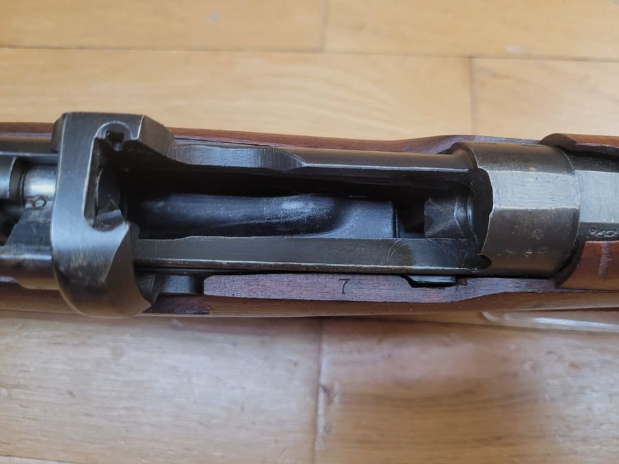 Zeer mooi Engels geweer Lee Enfield MKIII (*) – Zeer zeldzame Engelse fabricage uit de Tweede Wereldoorlog door B.S.A. uit 1943! – Origineel kaliber 303 British – Enkele serienummer – MUSEUMSTAAT!, afbeelding 22 van 41