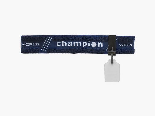 Stirnband Champion blau mit weiĂźer 30 mm ISSF-konformer Abdeckscheibe