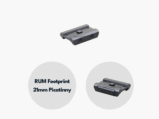 Vector Optics SCPSM-02 Mount for RUM (Aimpoint Micro) Footprint, 21mm Picatinny