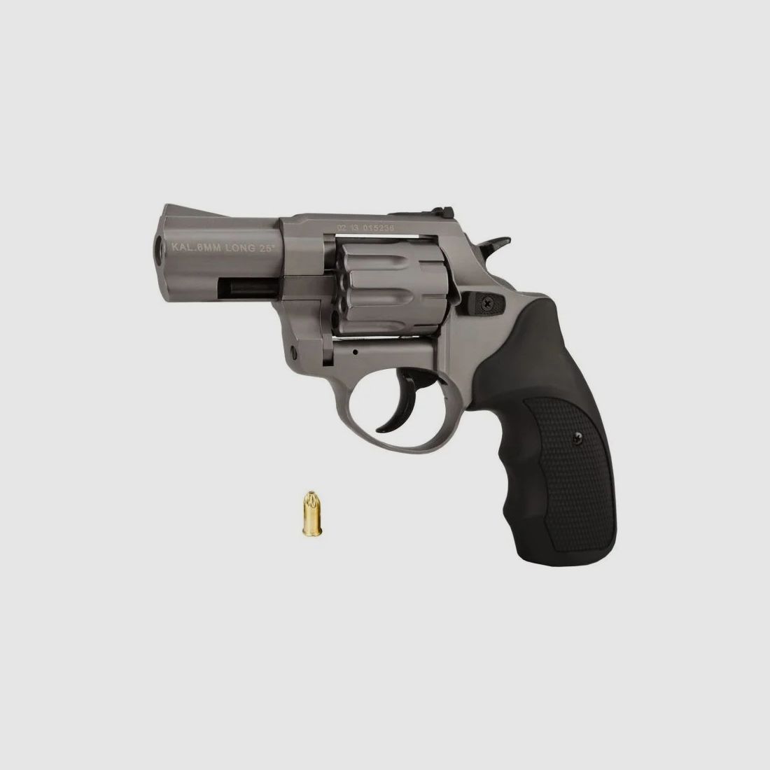 Alarm- en signaalrevolver ZORAKI R1-K6L BAS, 2,5"-loop, kal. .22 Long Blank, titaniumkleurig, afbeelding 3 van 3