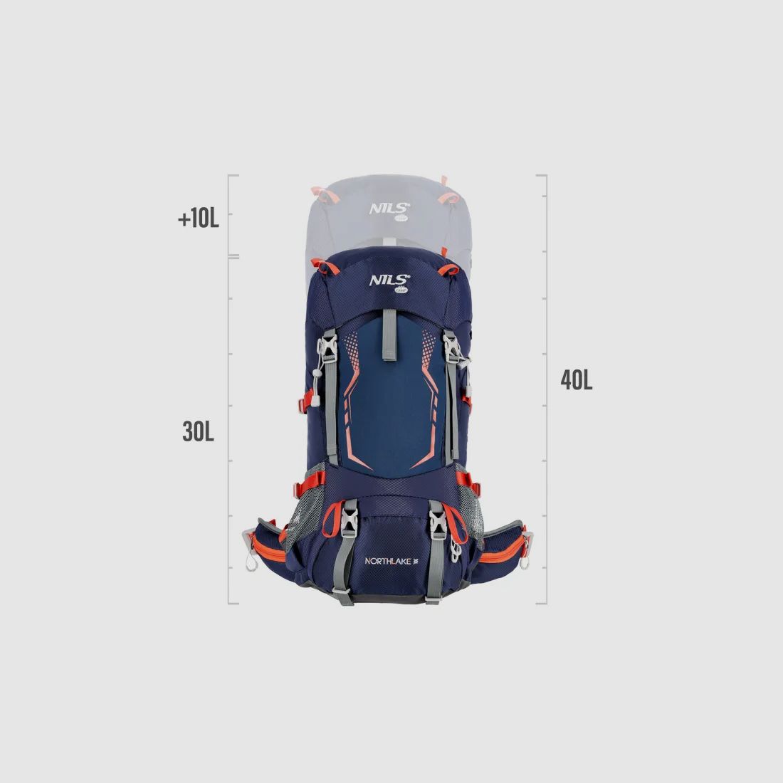 NC1993 Rucksack Northlake 30L+10L in Navy Blau