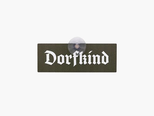 WILDE HILDE Jagdschild mit Saugnapf "DORFKIND"