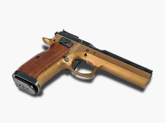 CZ 75 Tactical Sports BLEIDRAGUN BRONZE 9x19 inkl. Daumenauflage & geradem Abzug