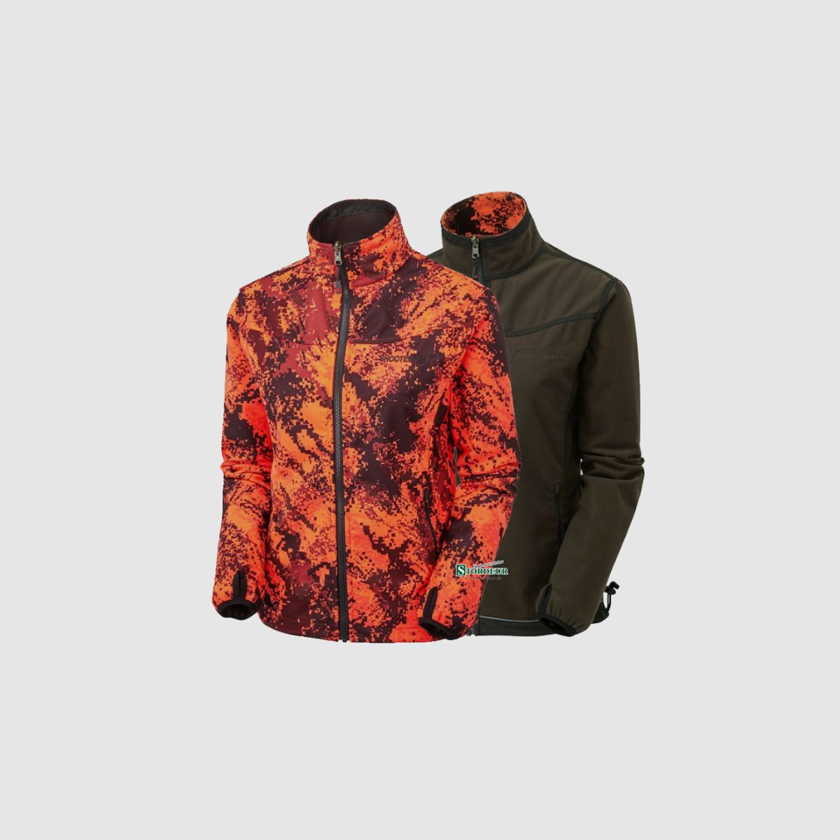 SHOOTERKING Digitex Softshell Damen Blaze Orange Braun