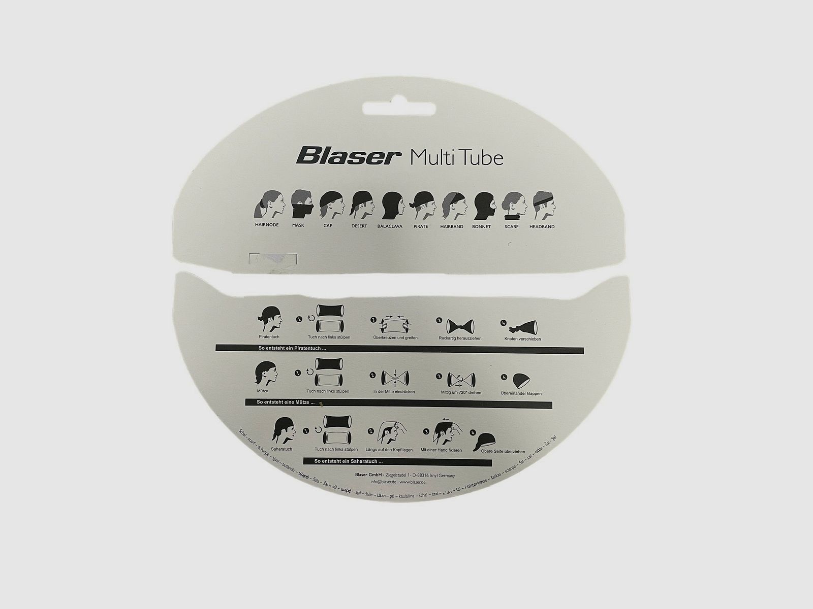 Blaser Multi-Tube Nekwarmer groen, afbeelding 4 van 4
