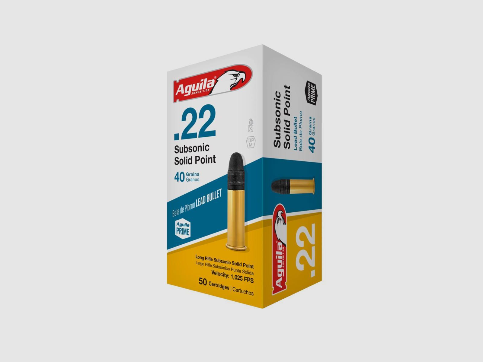 Aguila Subsonic .22 LR 40GR LRN 50 cartucce