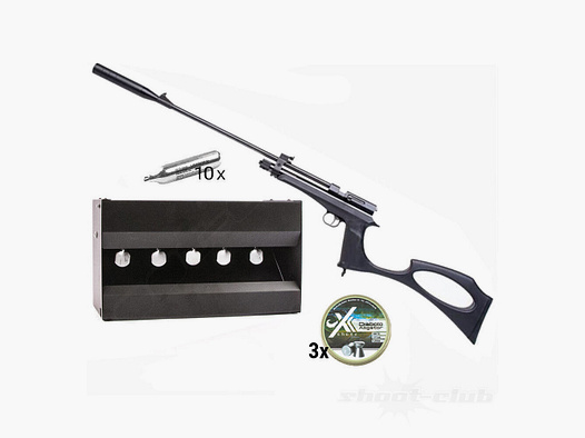 DIANA Chaser Rifle CO2 Pistole Kaliber 4,5 mm Diabolos im Plinking-Set