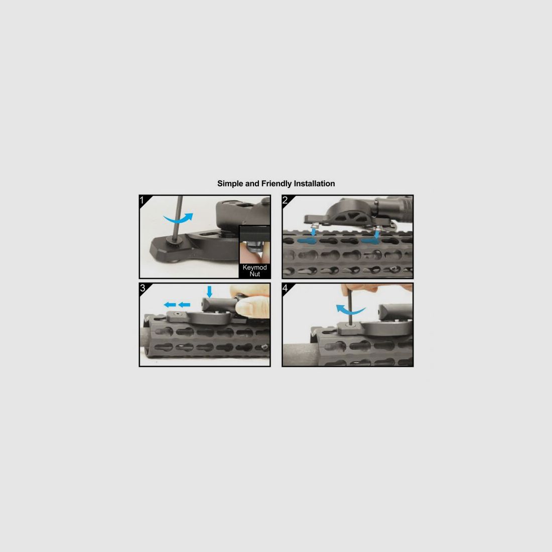 UTG Zweibein Recon Flex Bipods KeyMod 203 - 300 mm