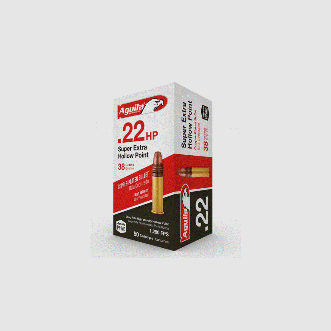 Aguila .22LR HV Hollow Point 40GR copper-plated