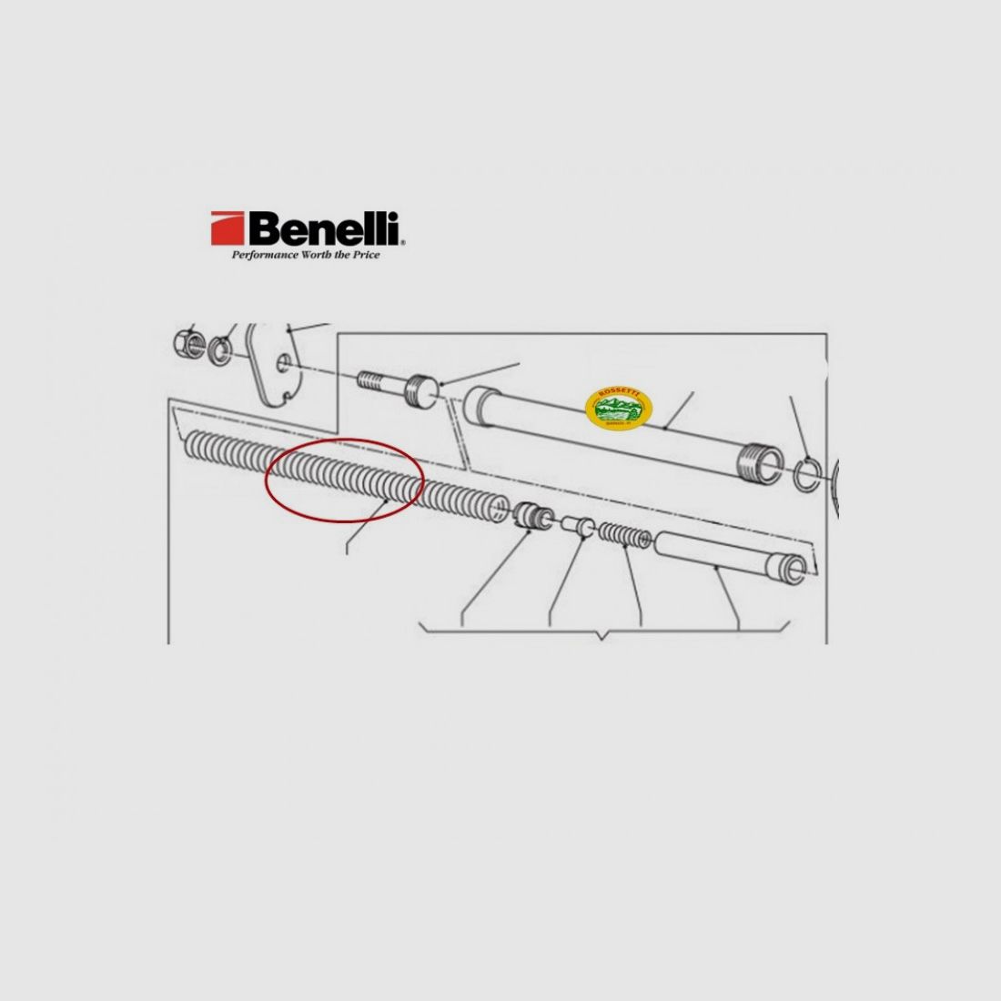 BENELLI Molla Biella Inox Raffaello - Montefeltro - Ethos Kal. 12 und 20