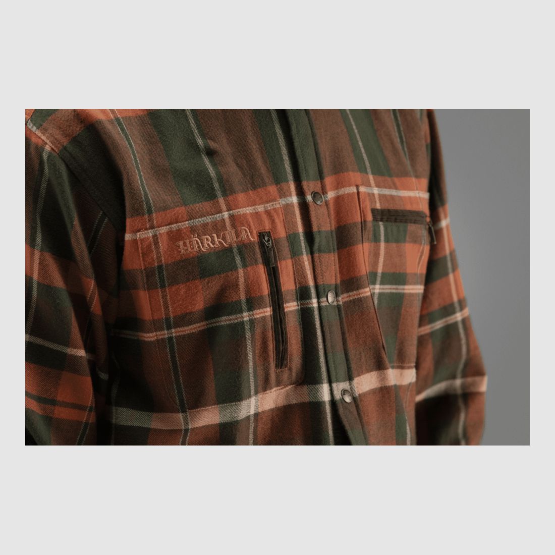 HARKILA EIDE RUST CHECK Shirt NEW 1401058, image 5 of 6
