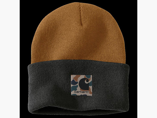 Carhartt Beanie Knit Camo Patch Carharrt® Brown One Size