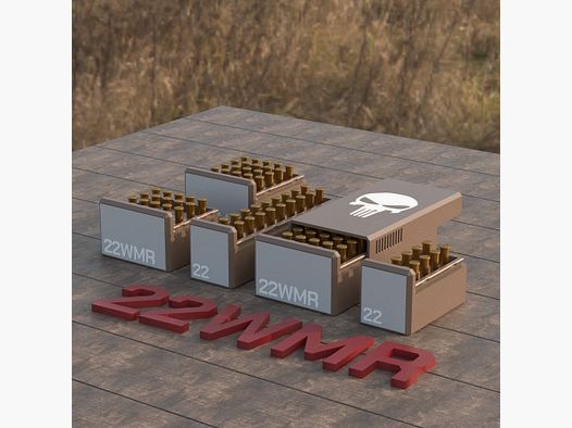 Filamelt Munitionsbox / Ammo .22 WMR – Patronenbox für 50 Schuss, Made in Germany