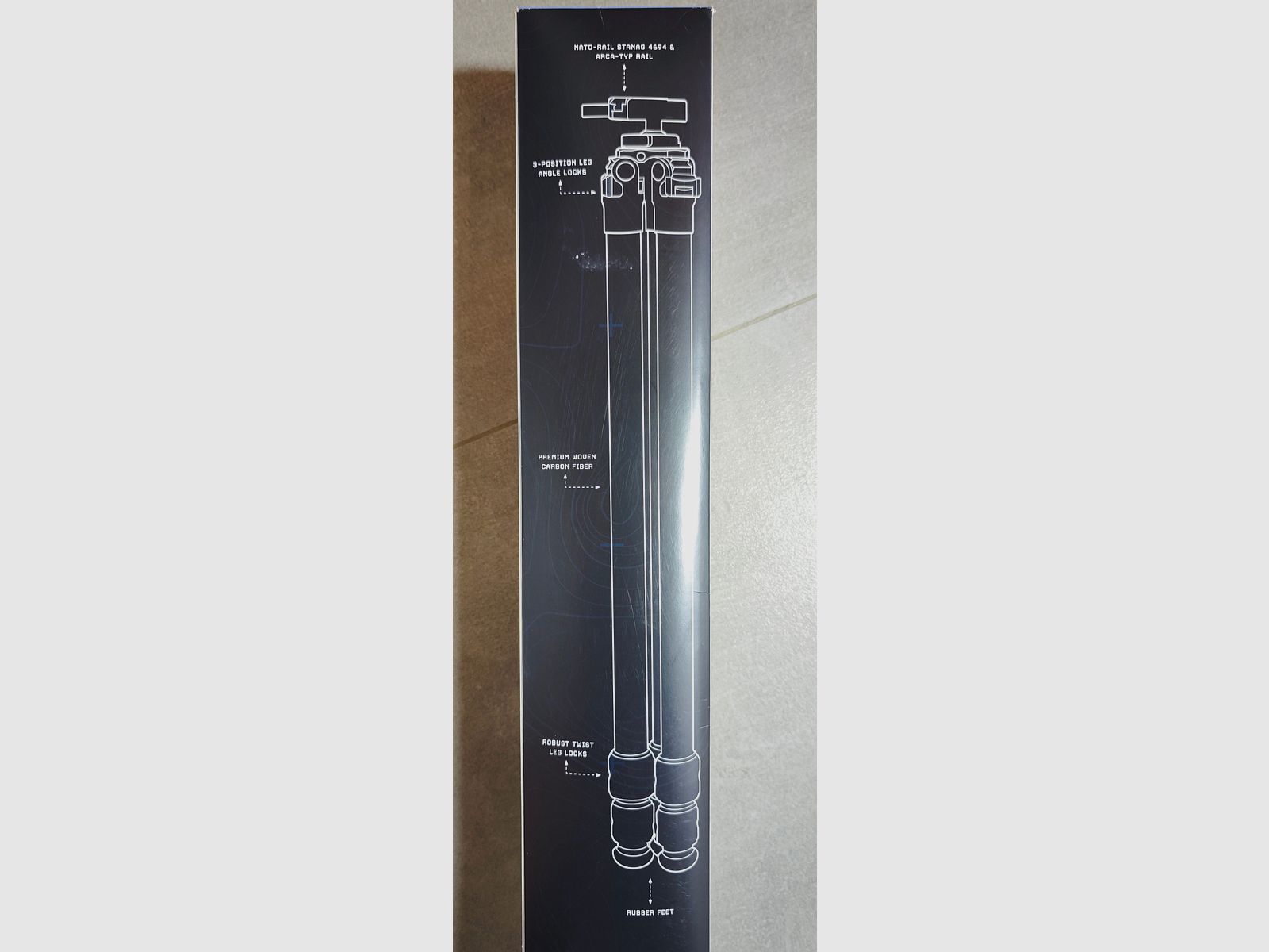 Niemieckie systemy taktyczne trójnóg strzelecki seria Scout statyw z włókna węglowego