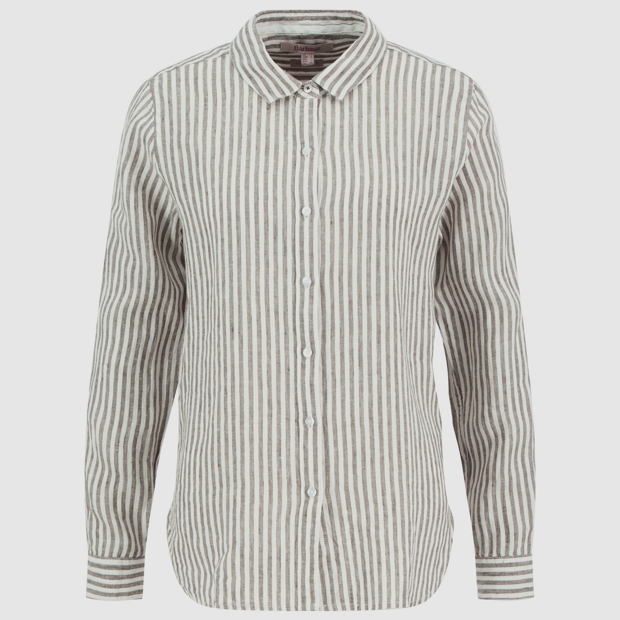 Barbour Marine Hemd Damen LT Dusky Khaki Stripe - 38