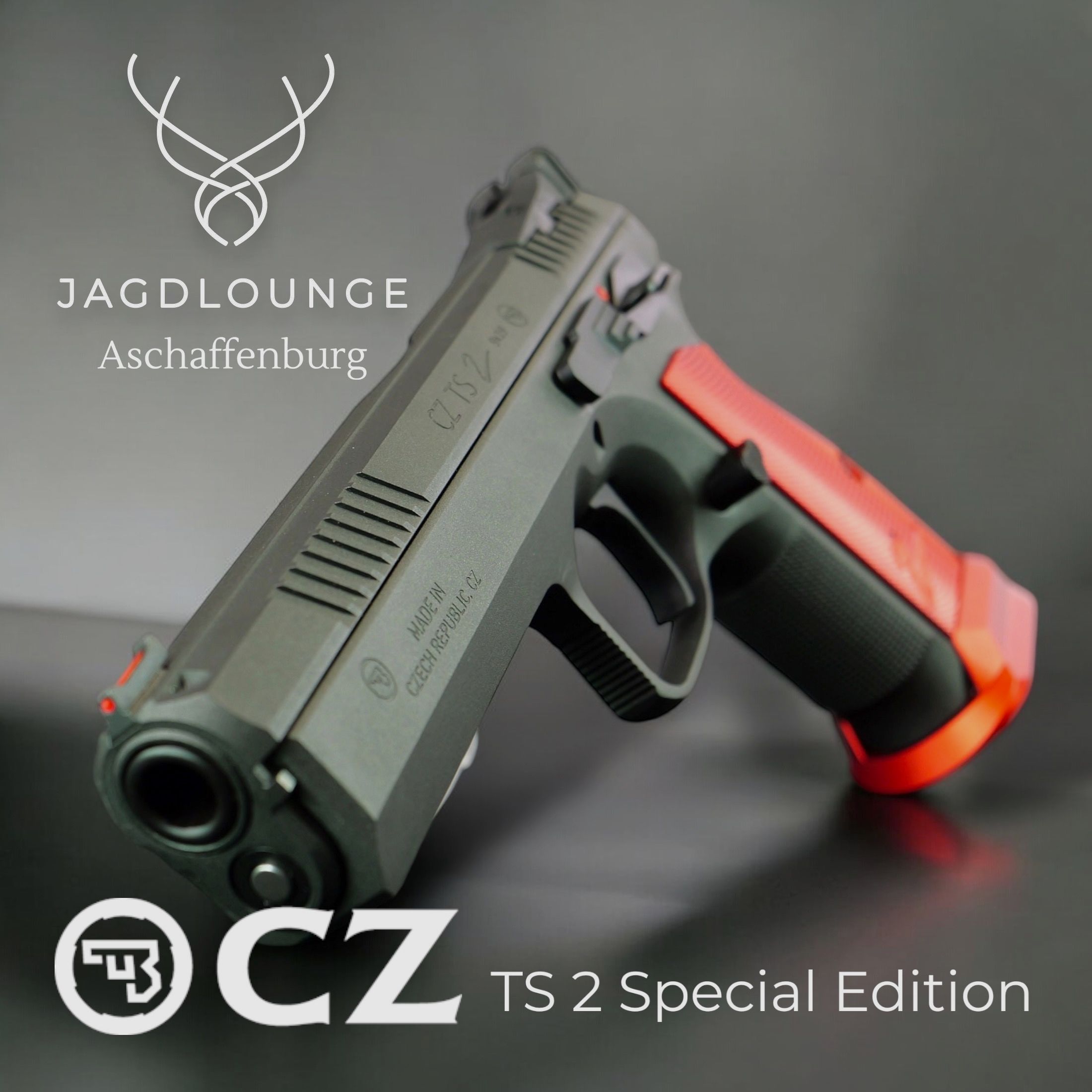 CZ TS2 Cobalt Grey / Red Edition 9x19mm