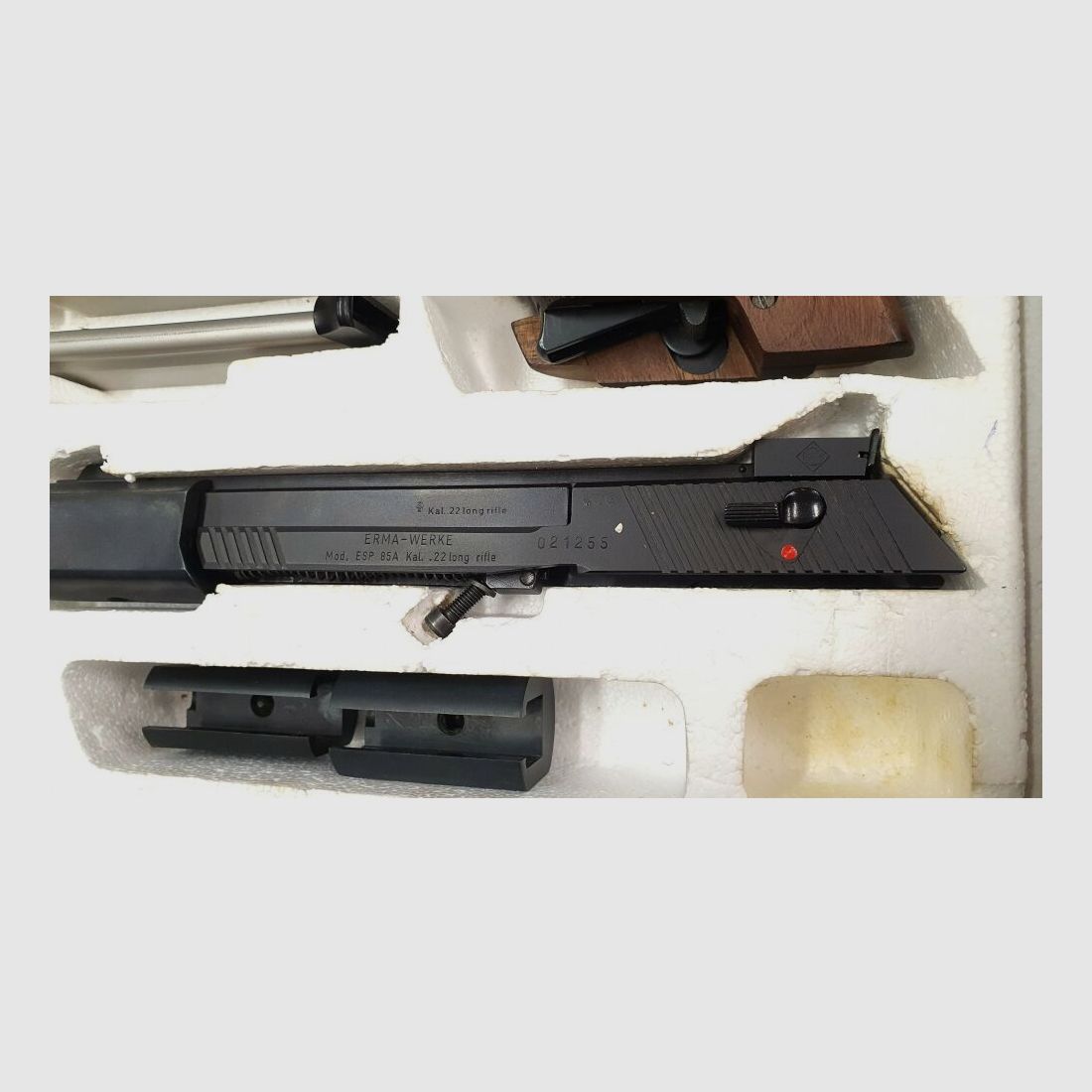 Pistol Erma Mod.ESP85A including interchangeable system with accessories
