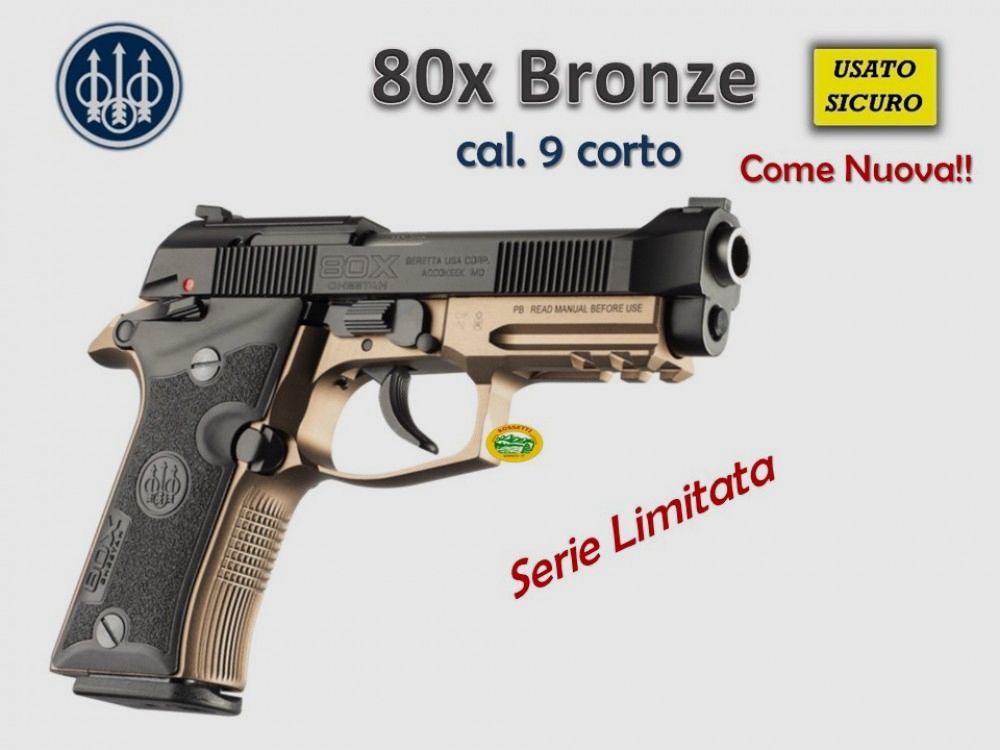 BERETTA 80X Bronze limitierte Serie gebraucht Kal.9 kurz R.16755