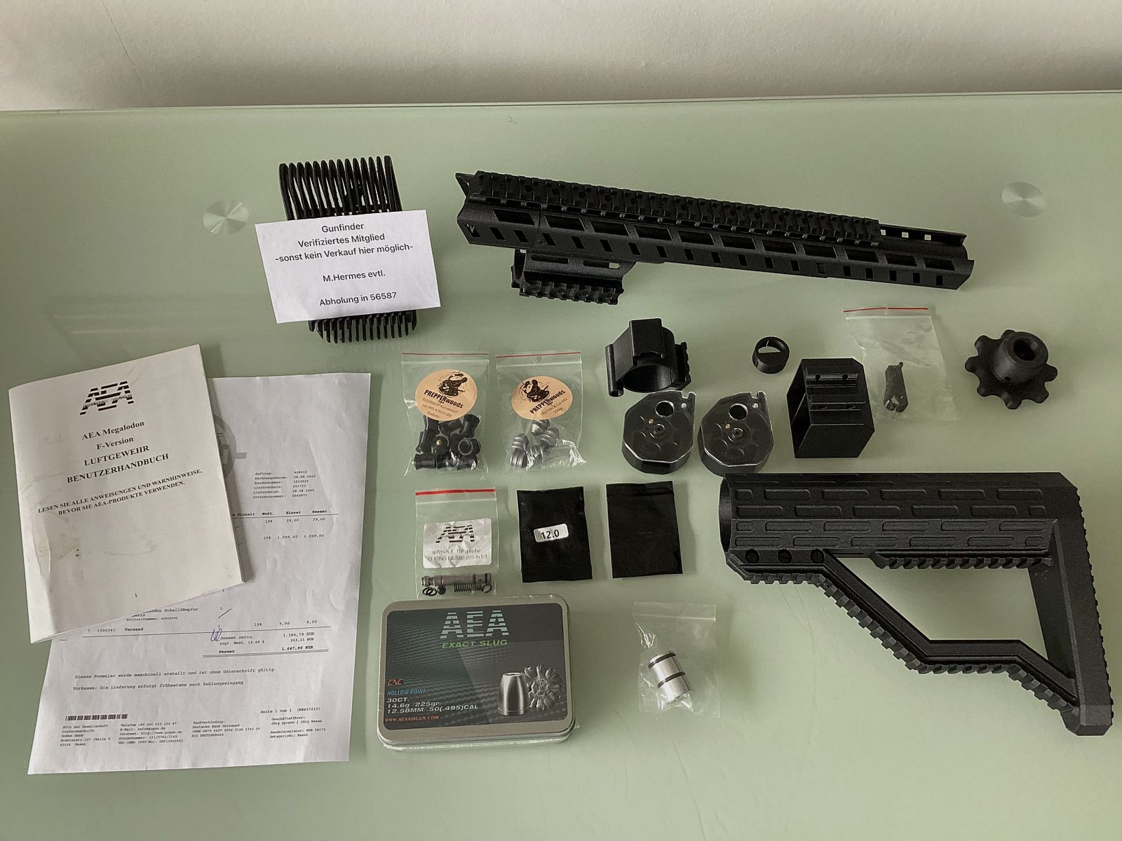 Neue direkt verfügbare AEA Megalodon mit sehr viel Zubehör und Kaufbeleg +Ovp