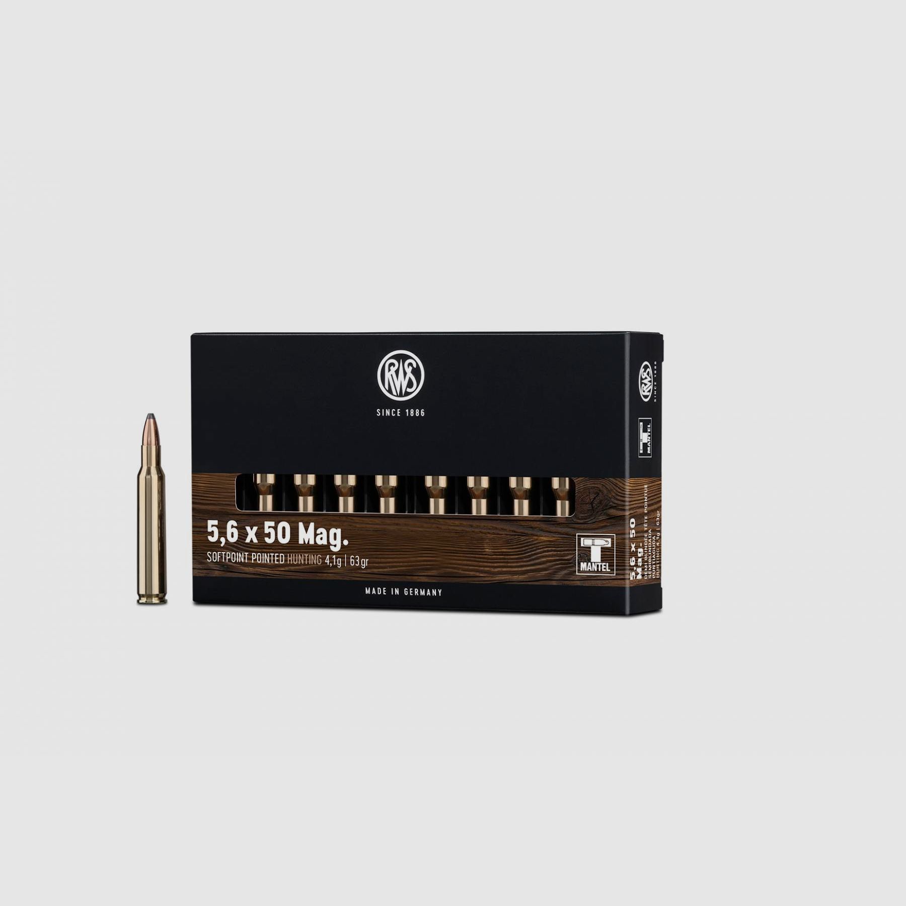 Büchsenpatronen RWS 5,6 x 50 Mag. TM, Bild 1 von 3