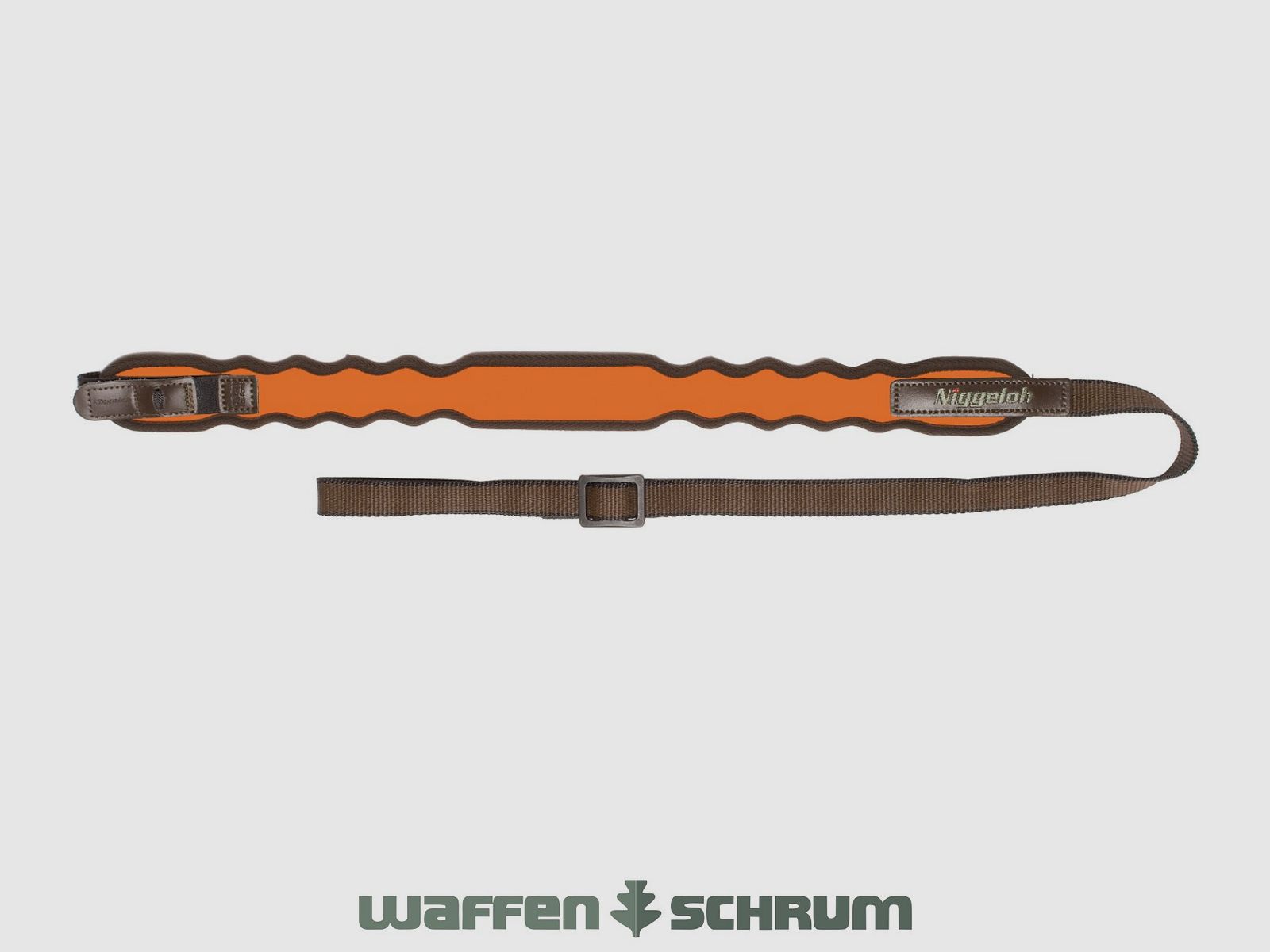 Sangle de fusil Niggeloh élégante avec déverrouillage rapide pour fusils en néoprène - orange