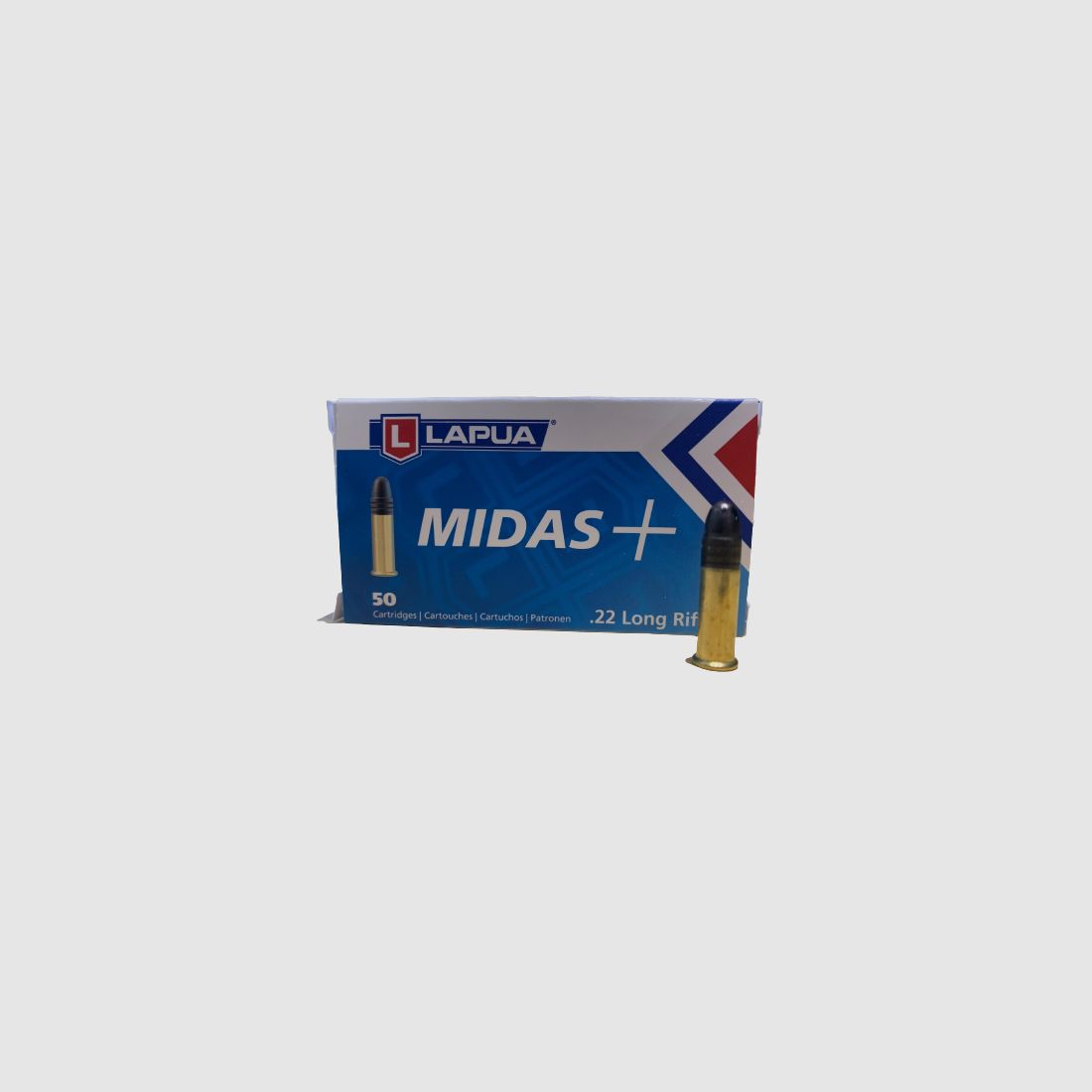 LAPUA MIDAS+ KK-CARTRIDGES - .22LR - 50 ROUNDS