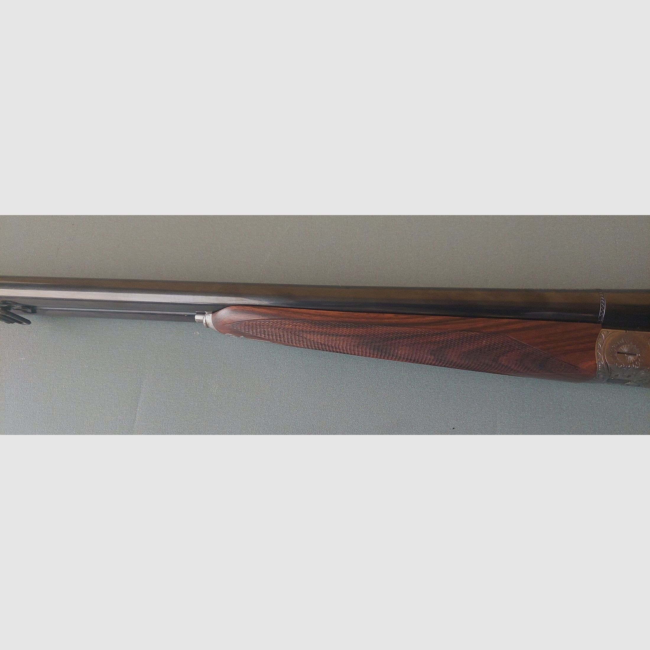 A 153 SIDE-BY-SIDE FAUSTI STEFANO MOD STILE EL GOLD .20 CAL 71 CM BARRELS SINGLE TRIGGER WITH AUTOMATIC EXTRACTORS, image 3 of 9