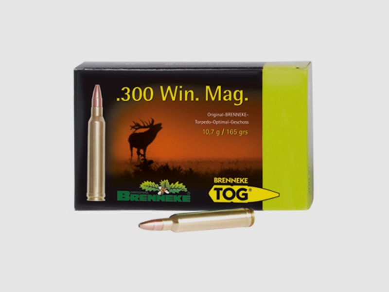 Brenneke .300 Win. Mag. 165GR TOG 20 Patronen