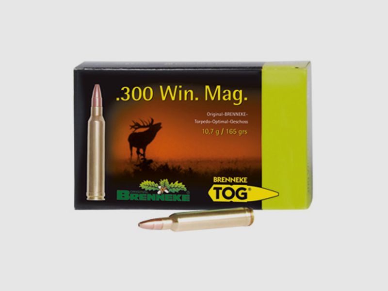 Brenneke .300 Win. Mag. 165GR TOG 20 patronen