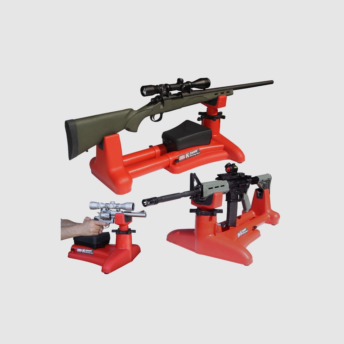 Dispositivo di tiro MTM KSR-30 K-Zone rosso Fucile/Shotgun/Pistola