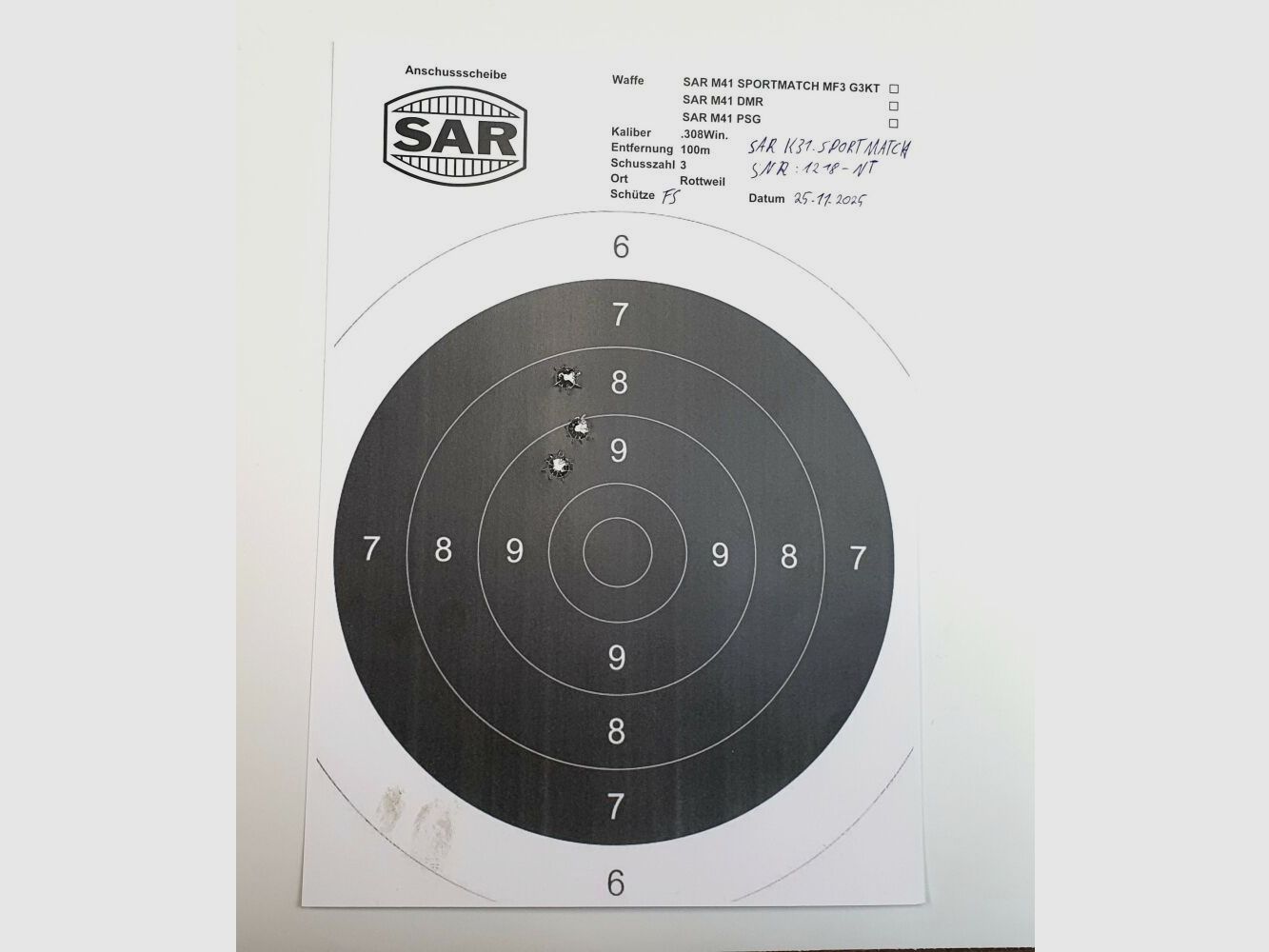 Schwaben Arms GmbH - Nuova produzione - Fucile a ripetizione SAR K31 SPORTMATCH in calibro 308win. simile al K31 svizzero
