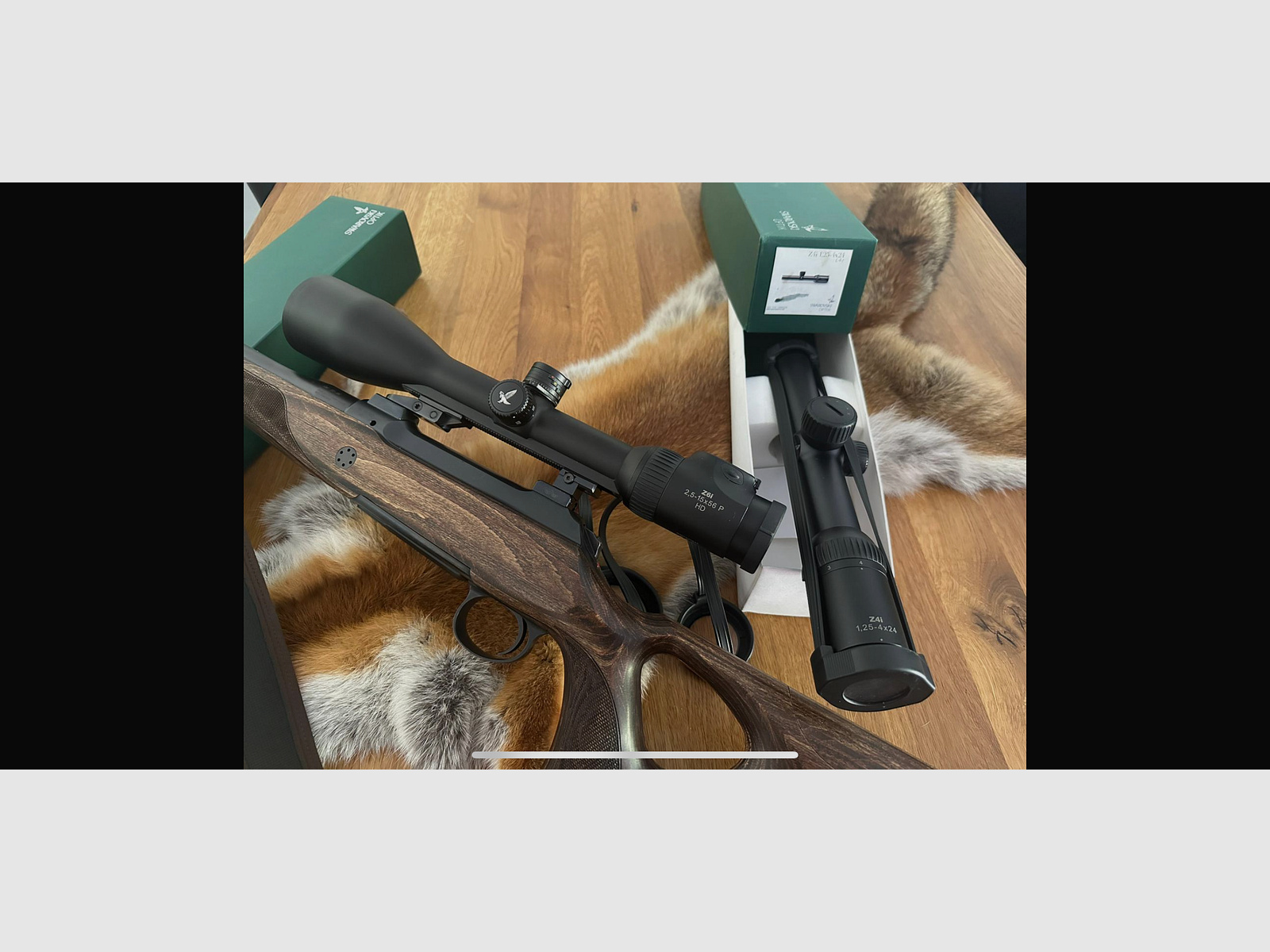Zielfernrohr Swarovski Z6i  2,5-15x56  P / HD     sowie ein Swarovski Z4i   1,25-4 x 24 