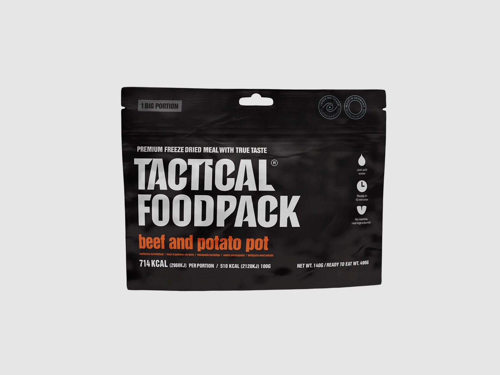 Tactical Foodpack Piatto Principale BIG Stufato di Manzo con Patate