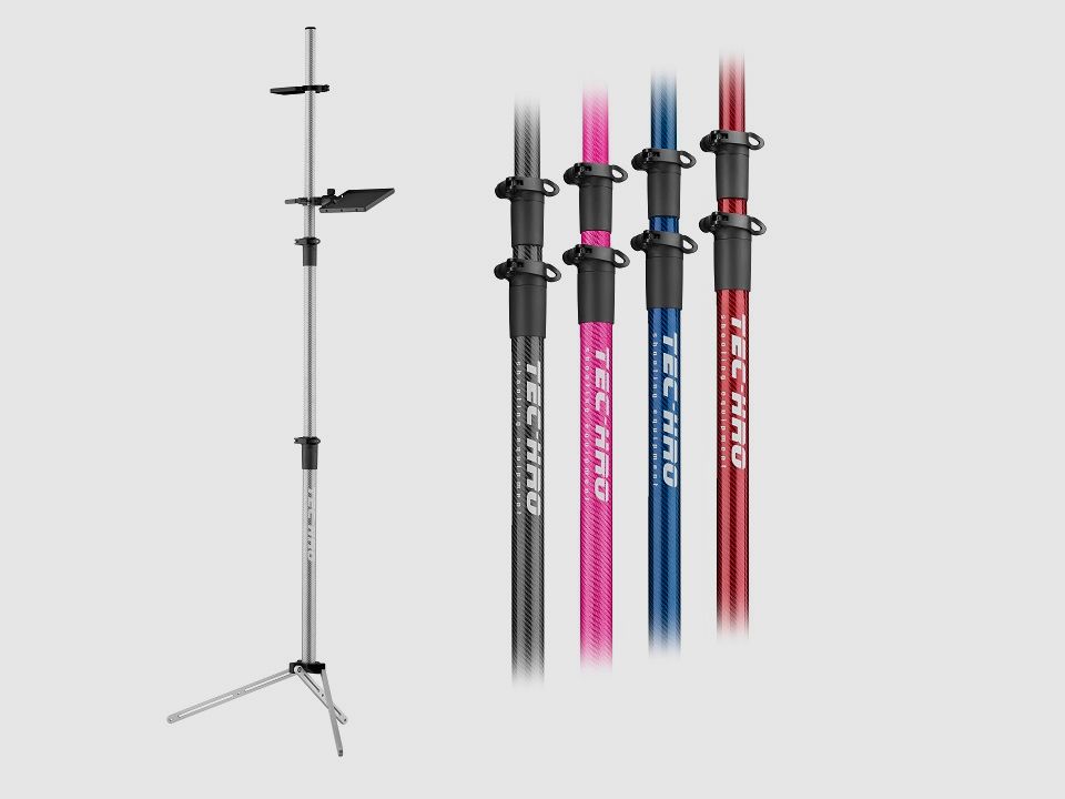 TEC-HRO Shooting Treppiede per Fucile 3.0 rosa Carbonio Accessori Sportivi