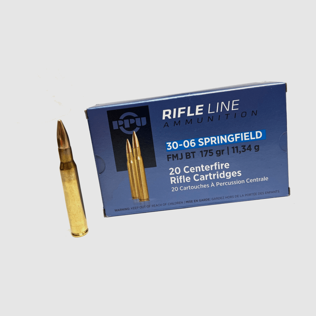 PPU .30-06Springfield FMJ BT 11,34g/175grs (A-449) 20Stk