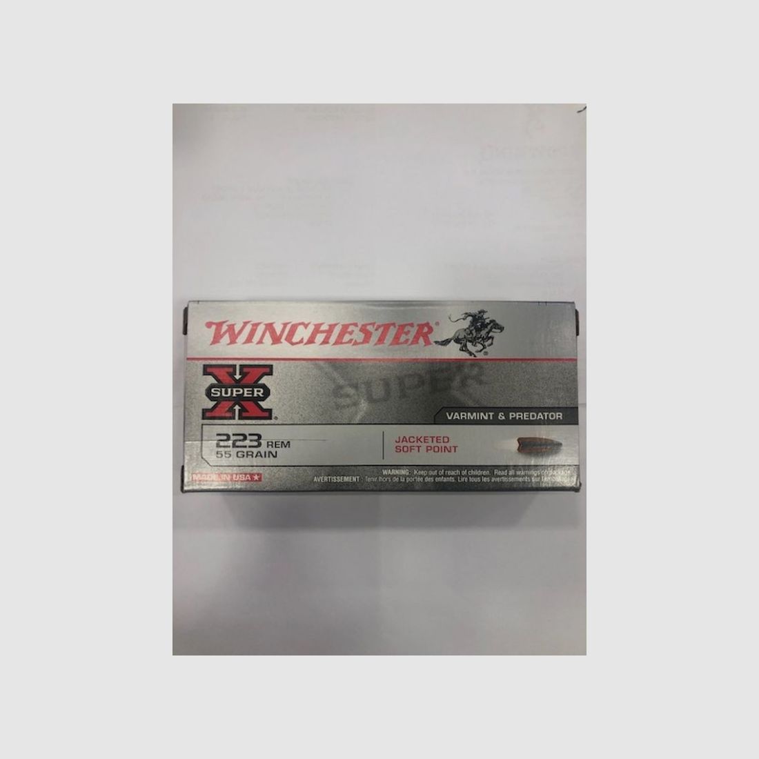 WINCHESTER POCISK 223 REM 55 GR, zdjęcie 1 z 2