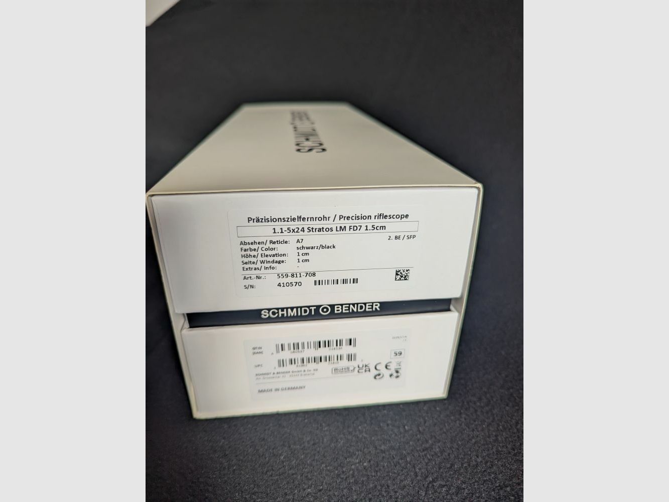 Schmidt & Bender 1,1-5x24 Stratos LM FD7