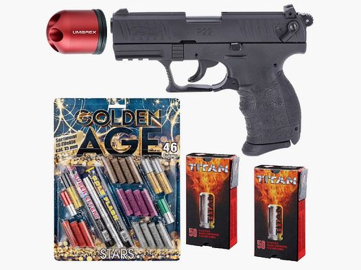 Vuurwerk Oud en Nieuw Bundle Walther P22Q Schreckschuss