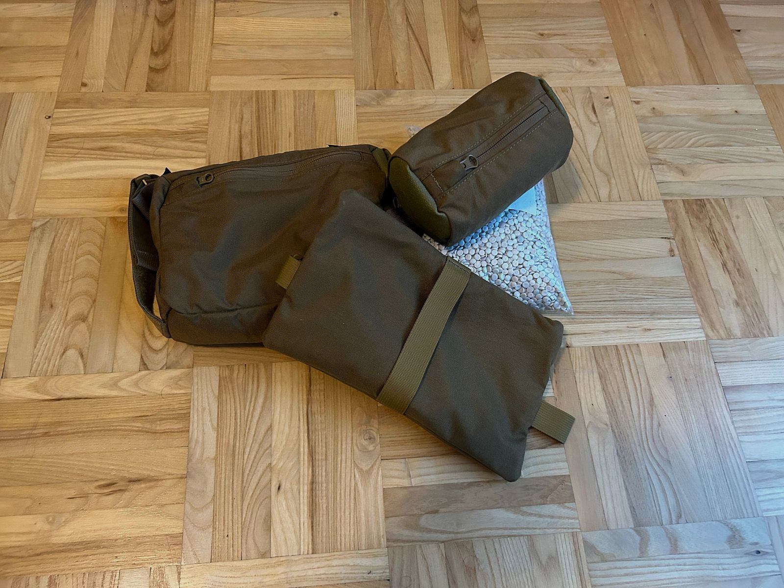 Sacs de tir Helikon Tex + remplissage