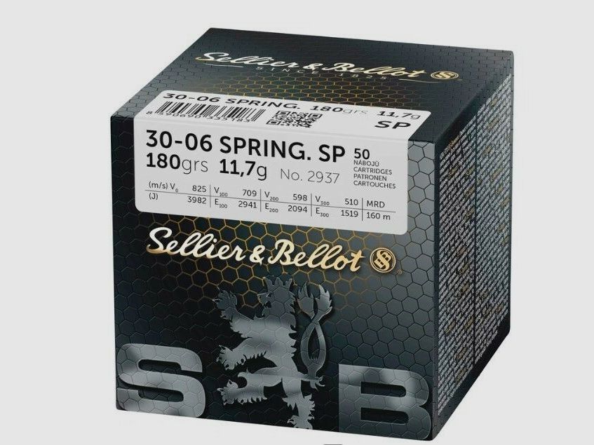 Sellier & Bellot SP 11,7g/180grs bij 50 .30-06 Spring.
