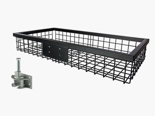 Eurohunt Heckträger schwarz beschichtet 1020 x 530 x 165 mm mit Steckkupplung