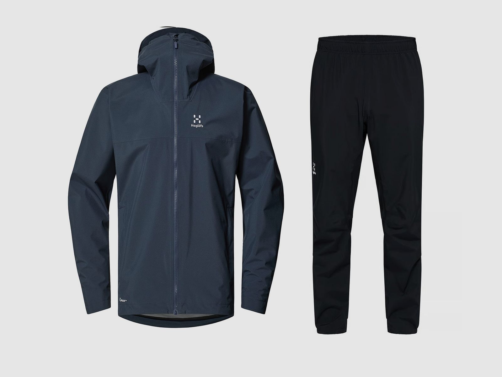 Haglöfs Korp Proof/Proof II Combinazione Impermeabile Uomo Camouflage Blu/Nero Vero