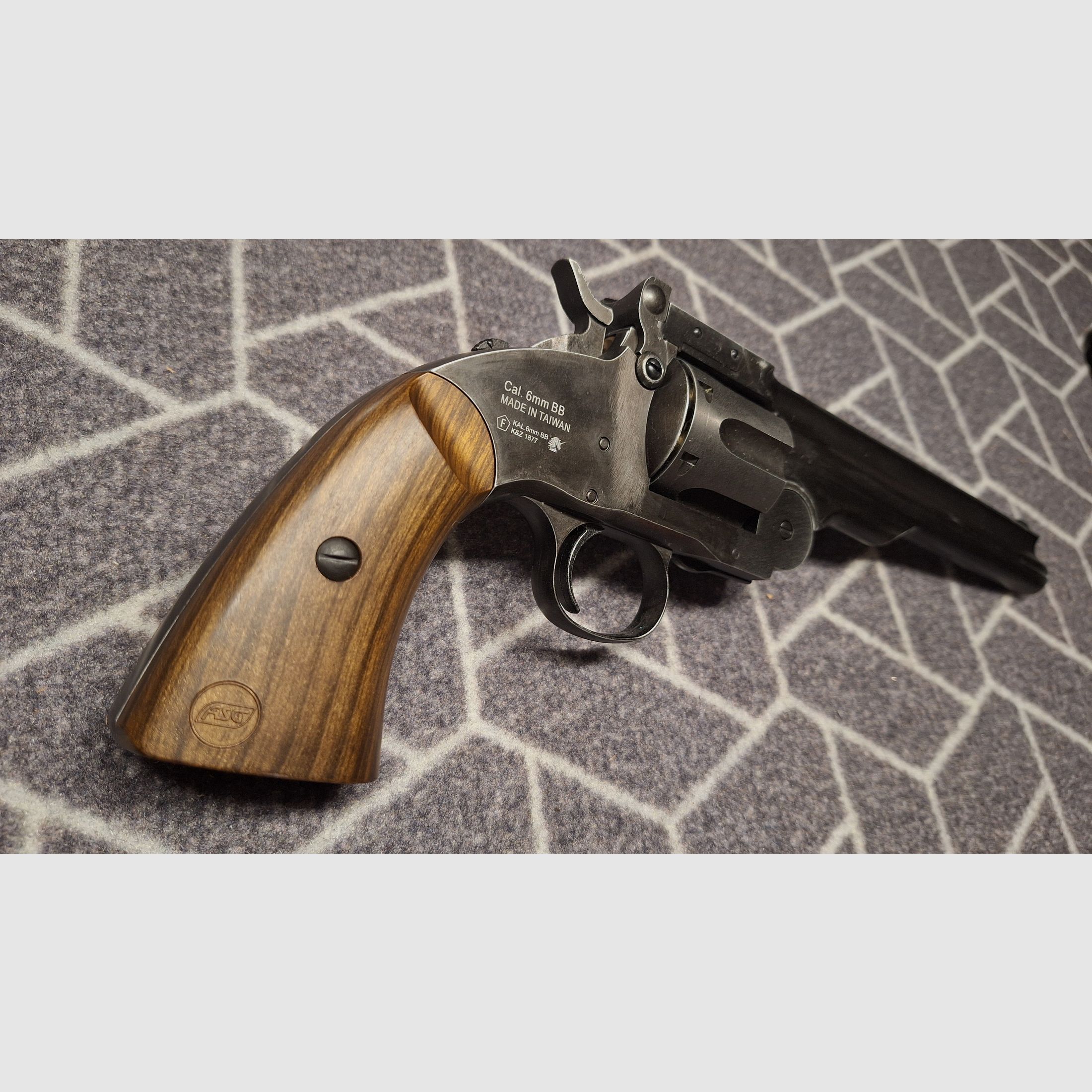 ASG Schofield 1877 6 Zoll Revolver Vollmetall CO2 6mm BB Aging Black