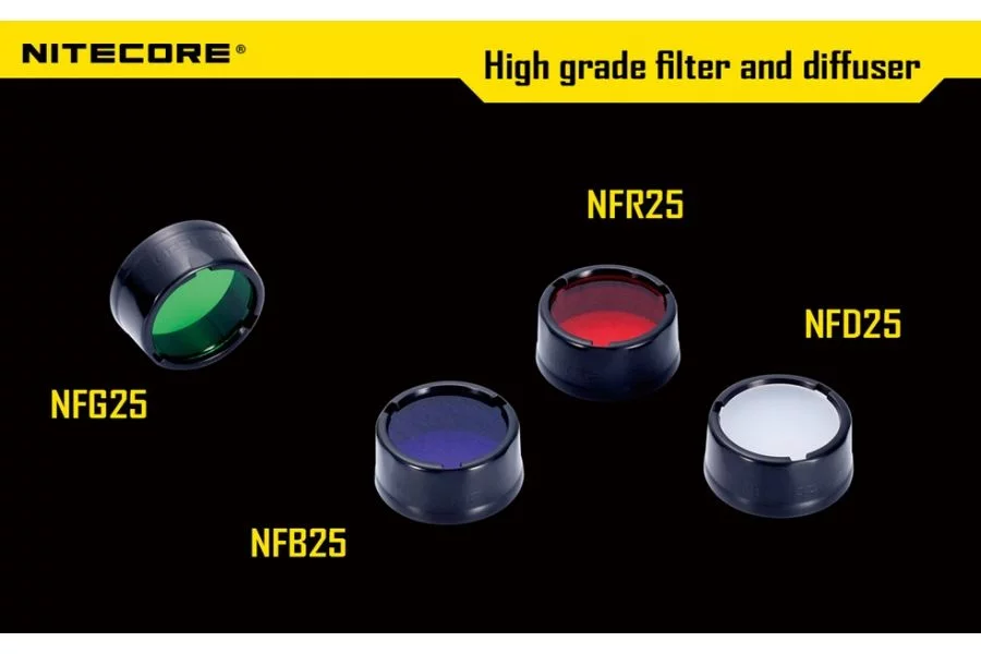 White diffuser filter Nitecore NFD25 (LAT/NITECORE FILTR NFD25), image 4 of 8