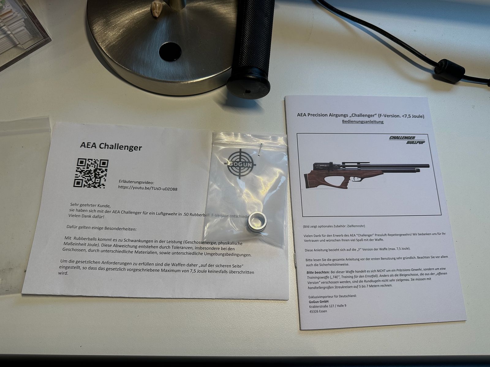 AEA Challenger Bullpup .50 (F-Version) - neuwertig mit viel Zubehör!