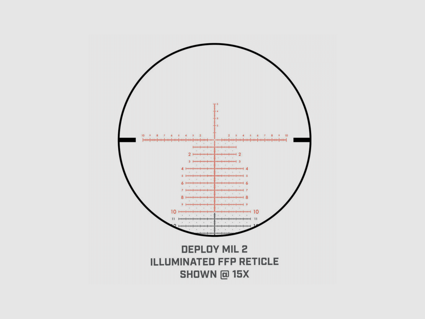 Zielfernrohr BUSHNELL MATCH PRO ED 5-30×56 Side Focus Deploy MIL 2 FFP beleuchtet., Bild 17 von 19