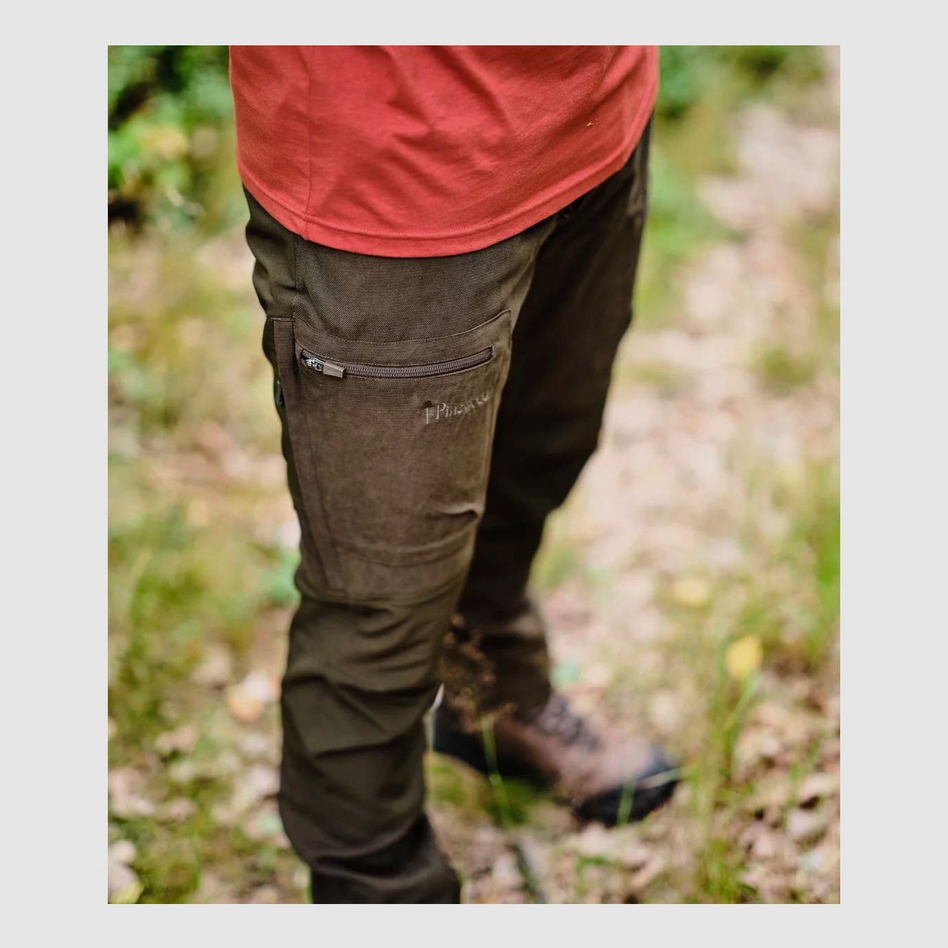 Pinewood Caribou Hunt 5985 Trousers – Suede Brown/Dark Olive, image 5 of 6