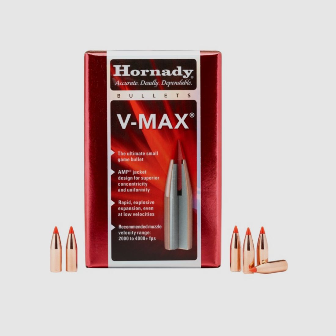 Hornady V-MAX Bullets 6.5 mm/.264 95 gr | 100 pieces Item 22601