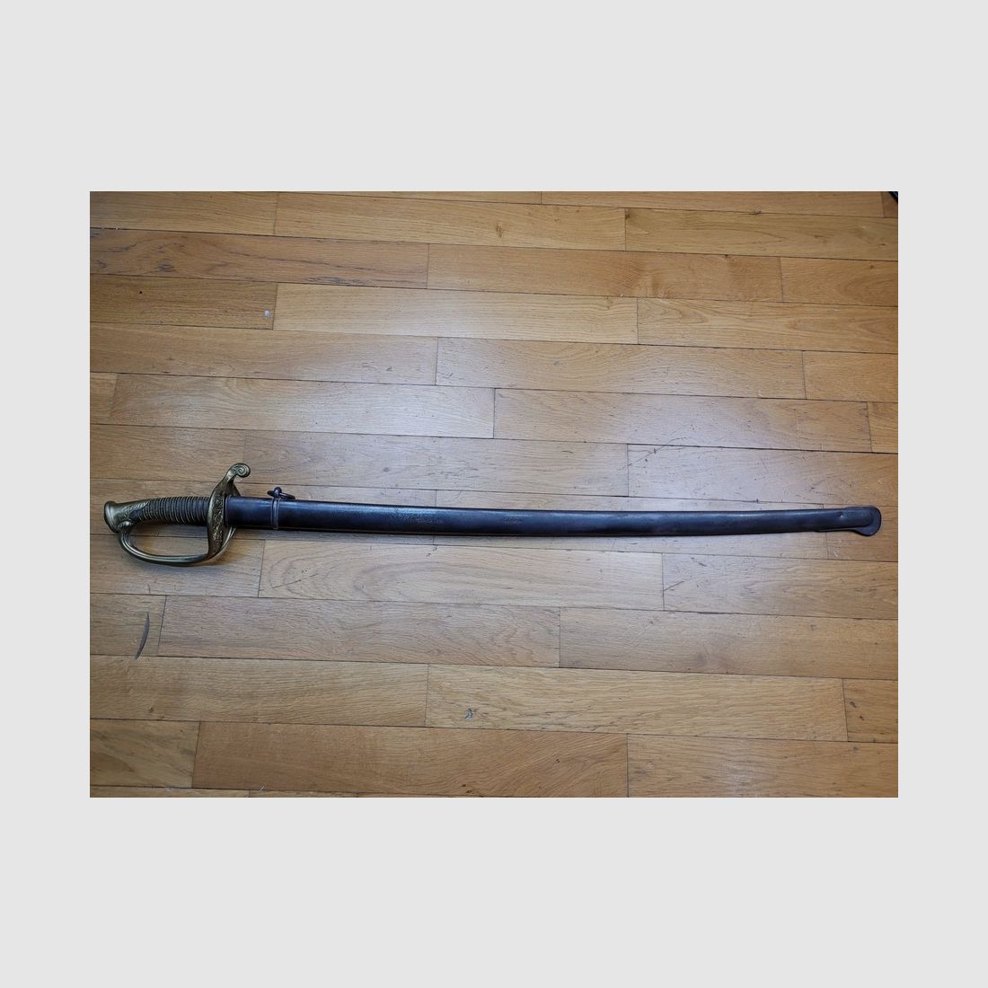 Guter Offiziersäbel der Infanterie mle 1855 – Kaiserliche Manufaktur Châtellerault aus Mai 1855 – Filigran – Horngriff – Scheide – sehr guter Zustand, Bild 16 von 16